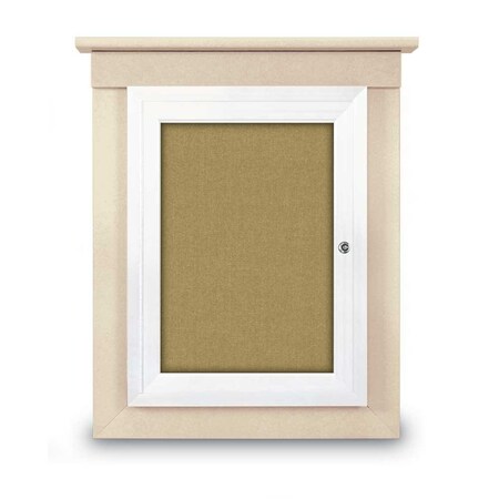 United Visual Products Sliding Glass Enclosed Letterboard, 48"x3 UV9005ACS-BRONZE-BURGUNVL